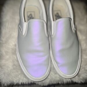 Vans  Slip-On Sneakers - White and Purple